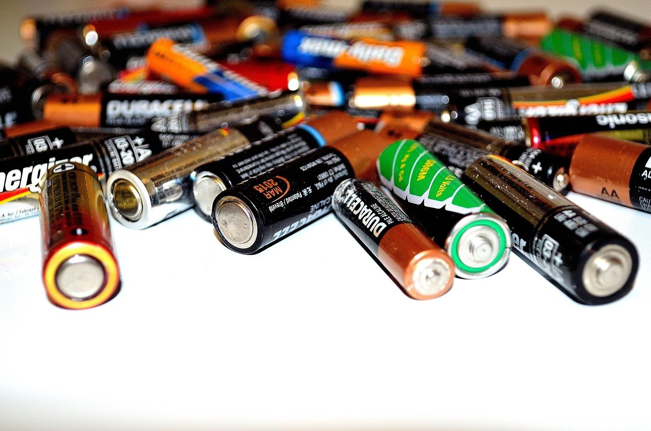 Mehrere Batterien in einer Nahaufnahme